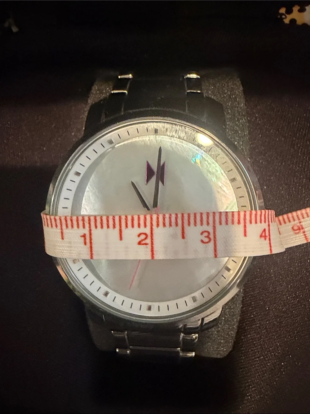 MVMT Silver Stainless Steel Watch with Mother-of-Pearl Dial - Needs Battery